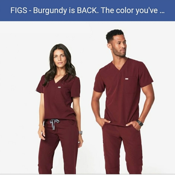 Figs Other - Figs Burgundy set